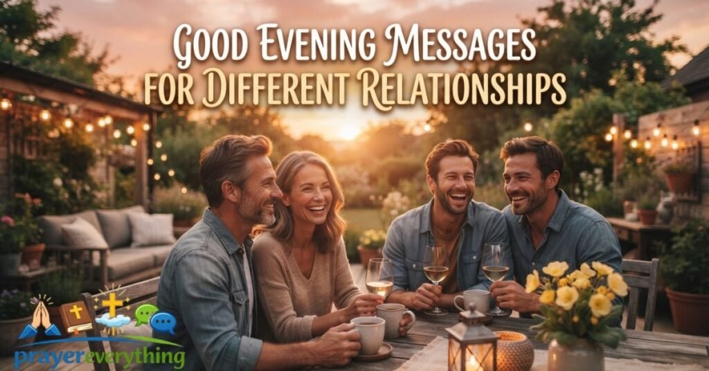 Good Evening Messages for Different Relationships