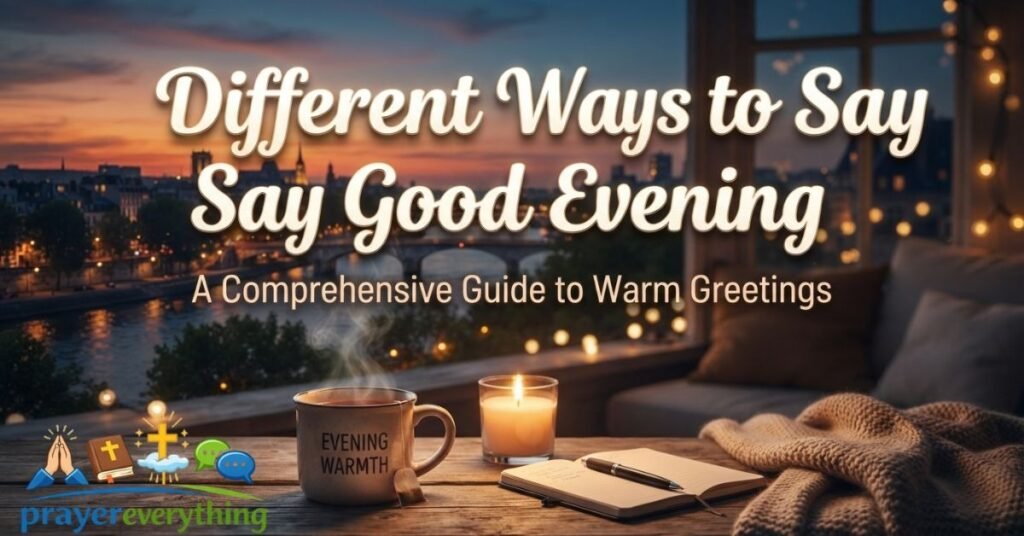 Different Ways to Say Good Evening