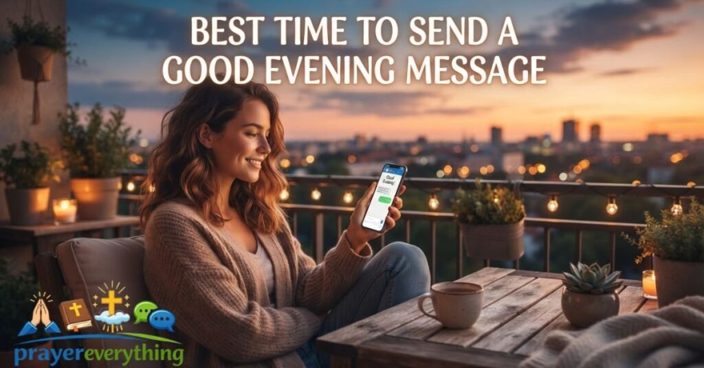 Best Time to Send a Good Evening Message