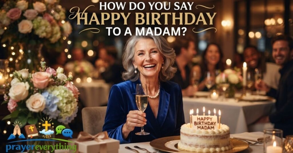 How Do You Say Happy Birthday to a Madam?