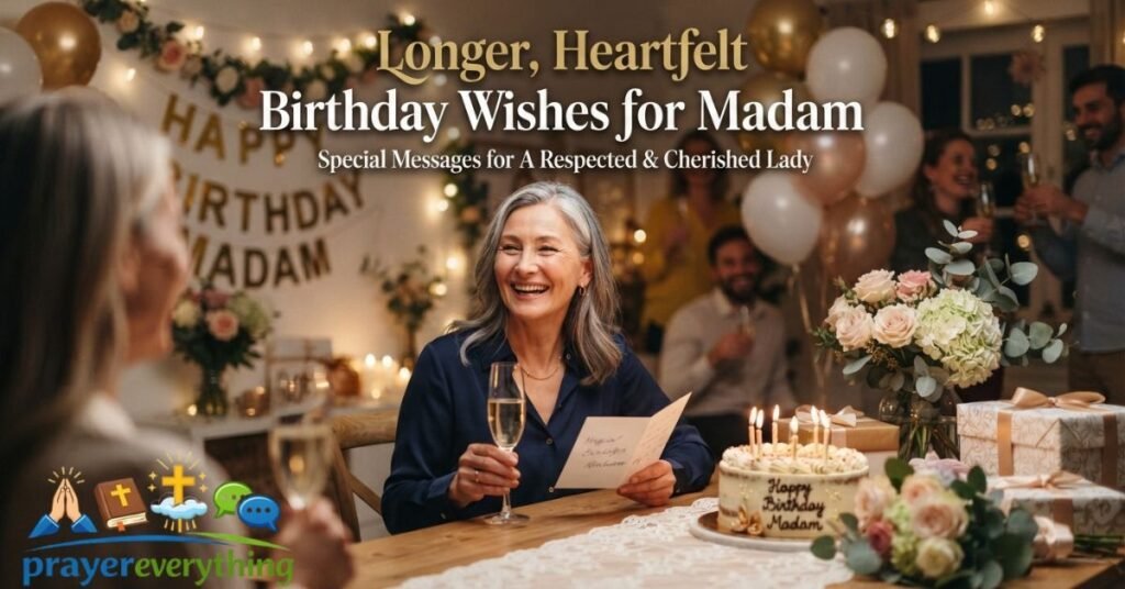 Longer, Heartfelt Birthday Wishes for Madam