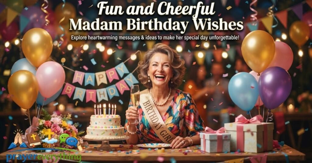 Fun and Cheerful Madam Birthday Wishes