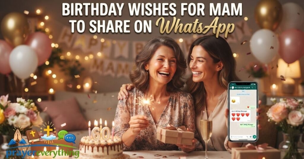 Birthday Wishes for Mam to Share on WhatsApp