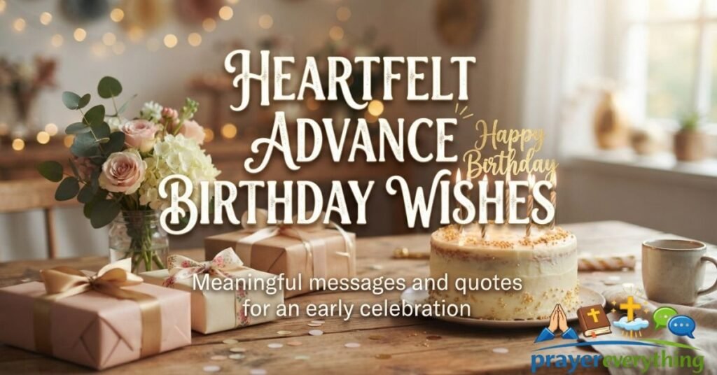 Heartfelt Advance Birthday Wishes