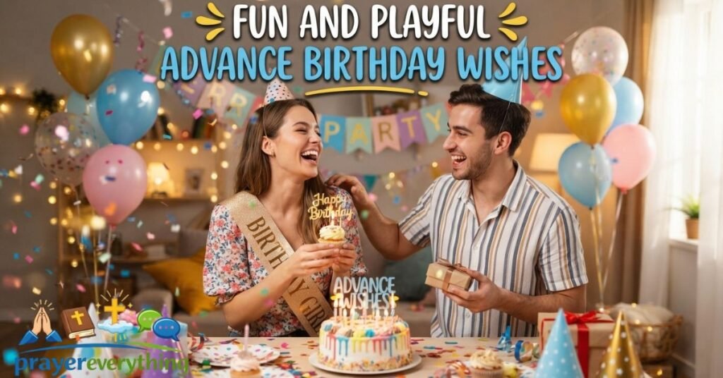 Fun and Playful Advance Birthday Wishes