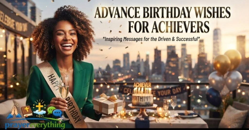 Advance Birthday Wishes for Achievers