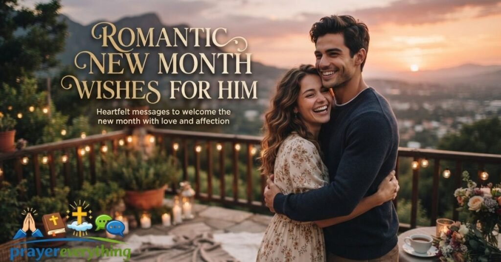 Romantic New Month Wishes for Him