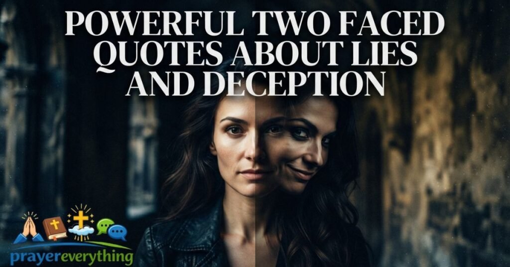 Powerful Two Faced Quotes About Lies and Deception
