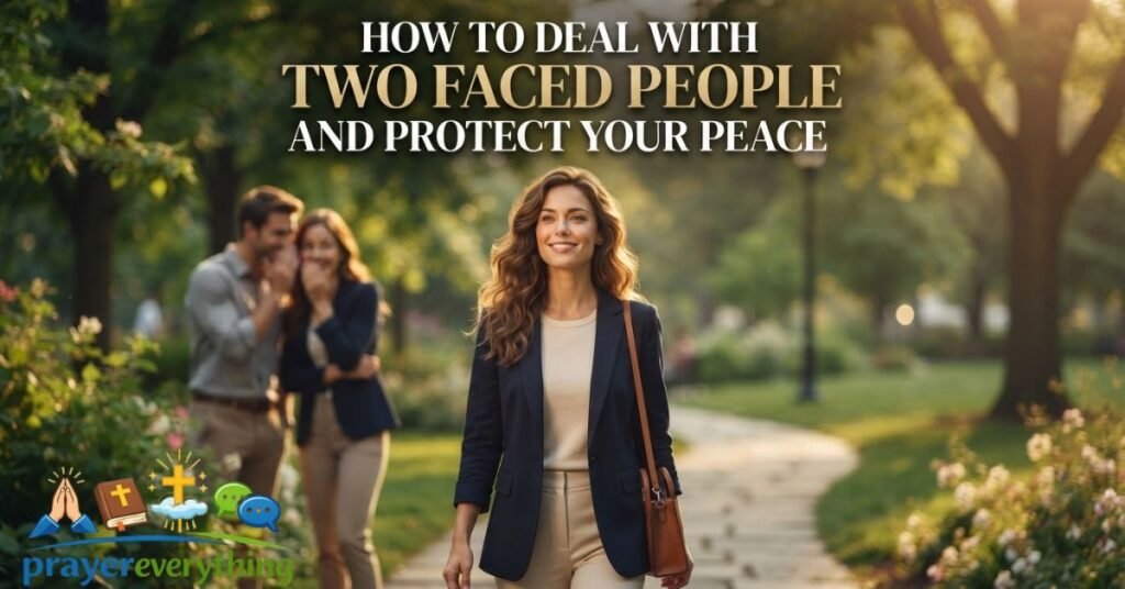 How to Deal With Two Faced People and Protect Your Peace