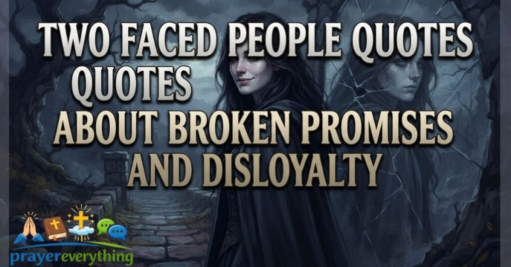 Two Faced People Quotes About Broken Promises and Disloyalty