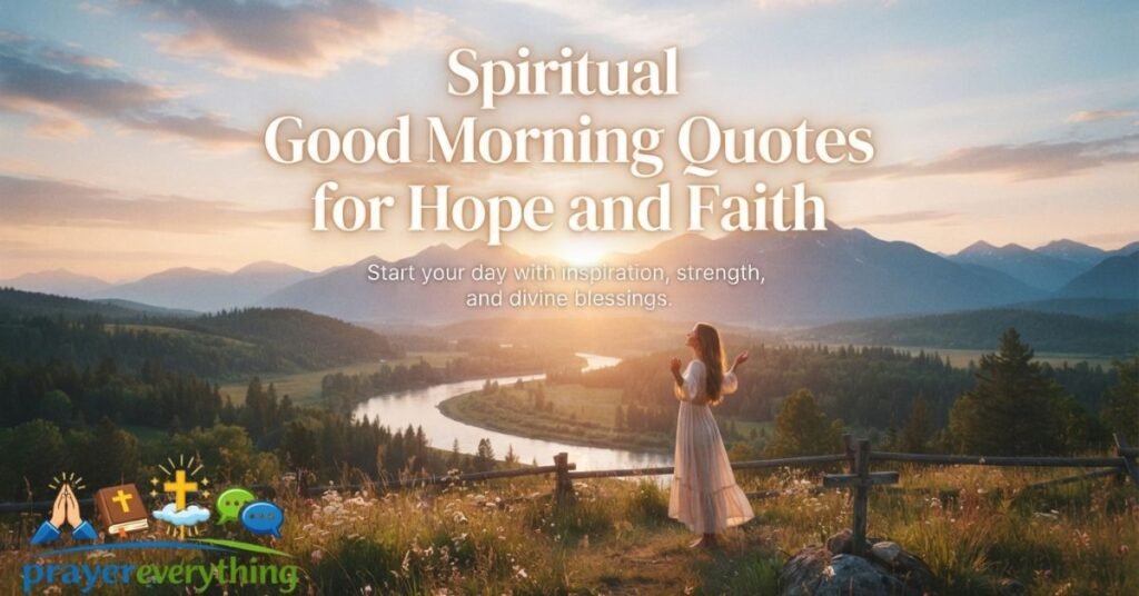 Spiritual Good Morning Quotes for Hope and Faith