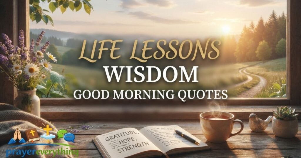 Life Lessons Wisdom Good Morning Quotes