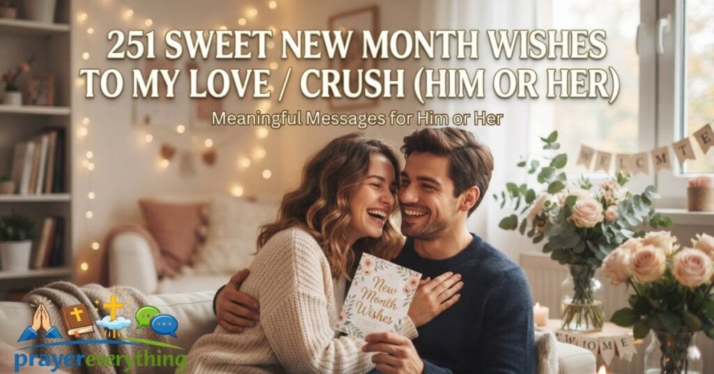251 Sweet New Month Wishes To My Love / Crush (Him or Her)