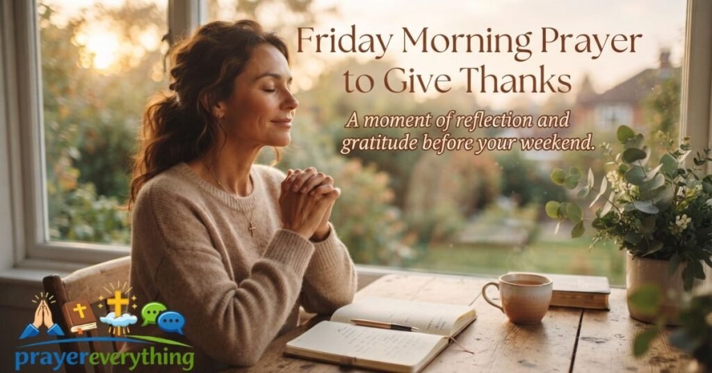 Friday Morning Prayer to Give Thanks
