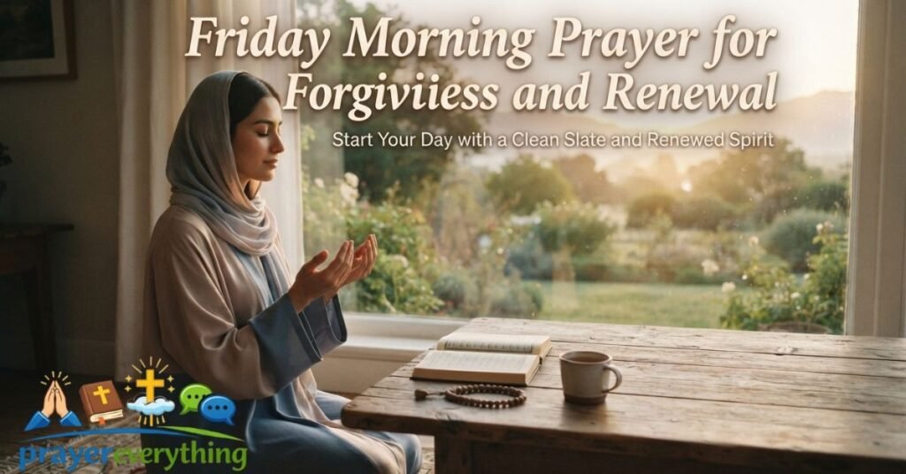 Friday Morning Prayer for Forgiveness and Renewal