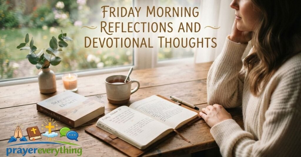 Friday Morning Reflections and Devotional Thoughts