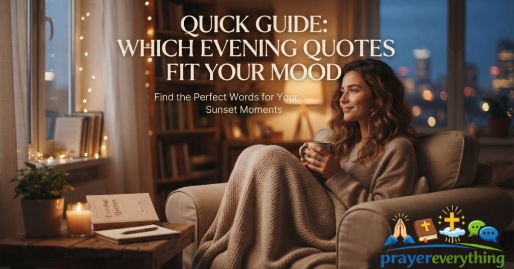 Quick Guide: Which Evening Quotes Fit Your Mood