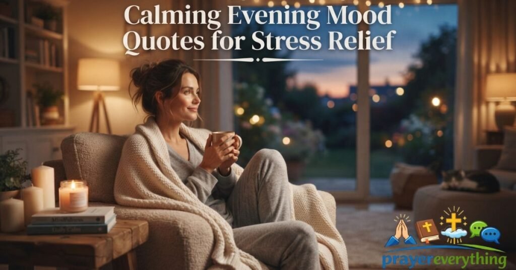 Calming Evening Mood Quotes for Stress Relief