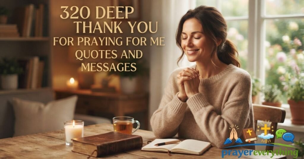 320 Deep Thank You For Praying For Me Quotes And Messages