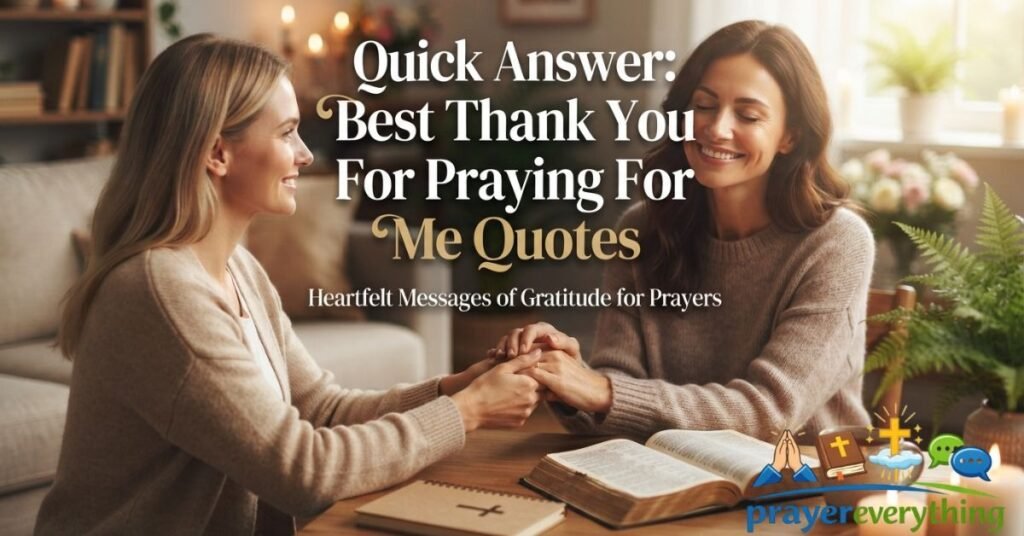 Quick Answer: Best Thank You For Praying For Me Quotes