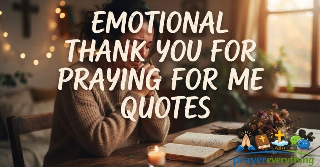 Emotional Thank You For Praying For Me Quotes