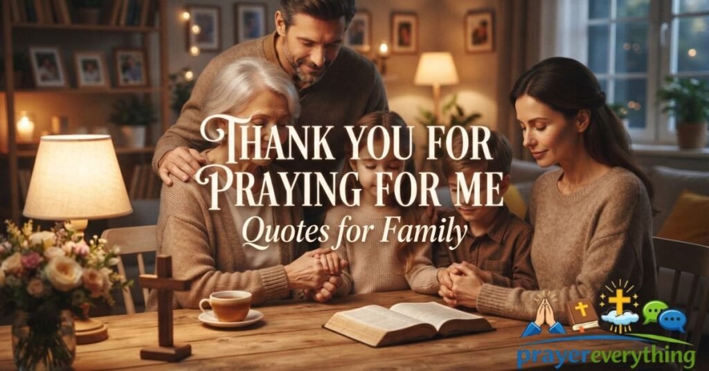 Thank You For Praying For Me Quotes for Family