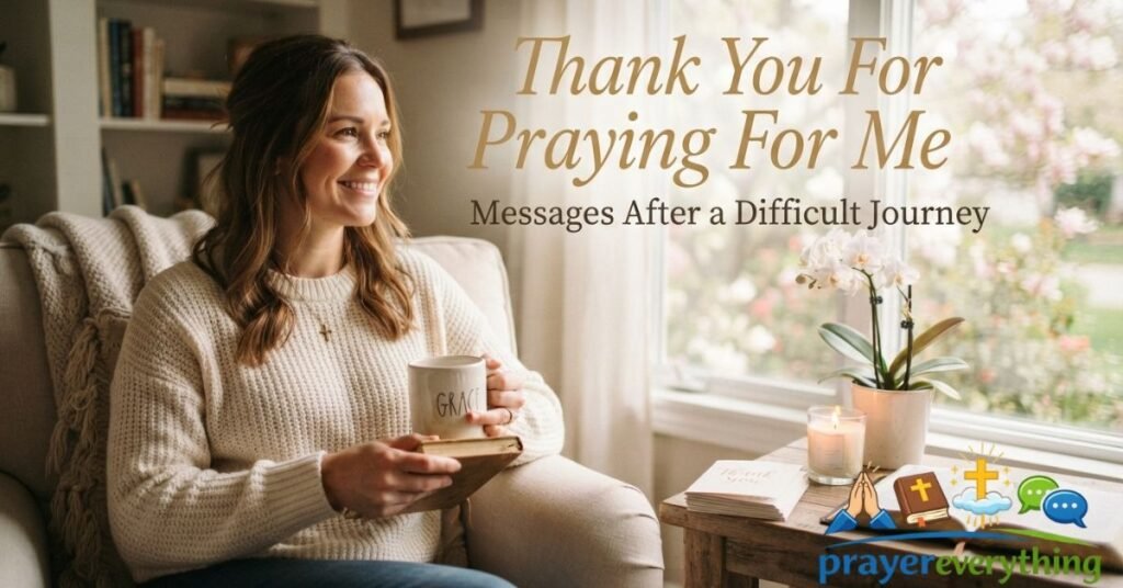 Thank You For Praying For Me Messages After a Difficult Journey