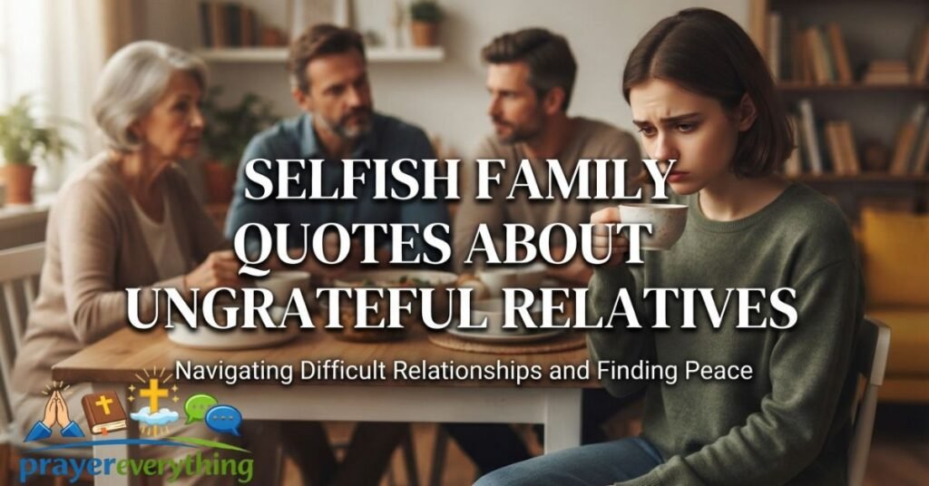 Selfish Family Quotes About Ungrateful Relatives