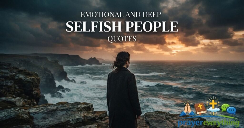 Emotional and Deep Selfish People Quotes