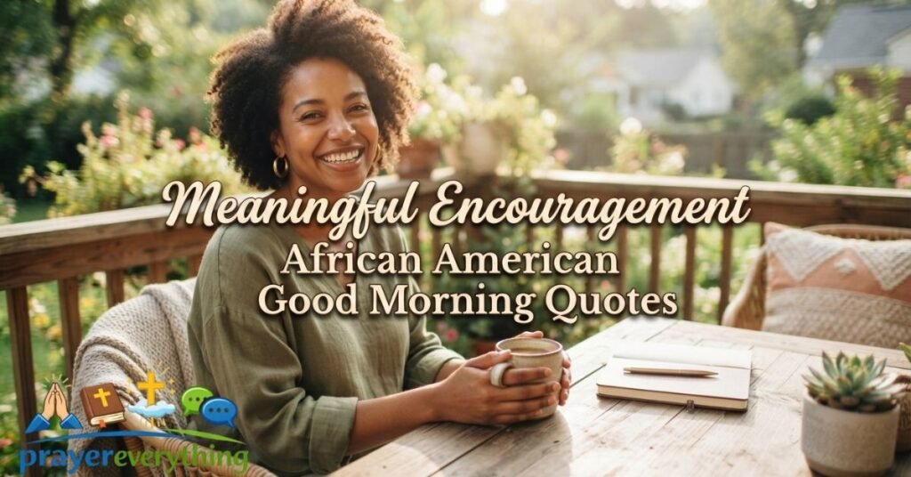 Meaningful Encouragement African American Good Morning Quotes
