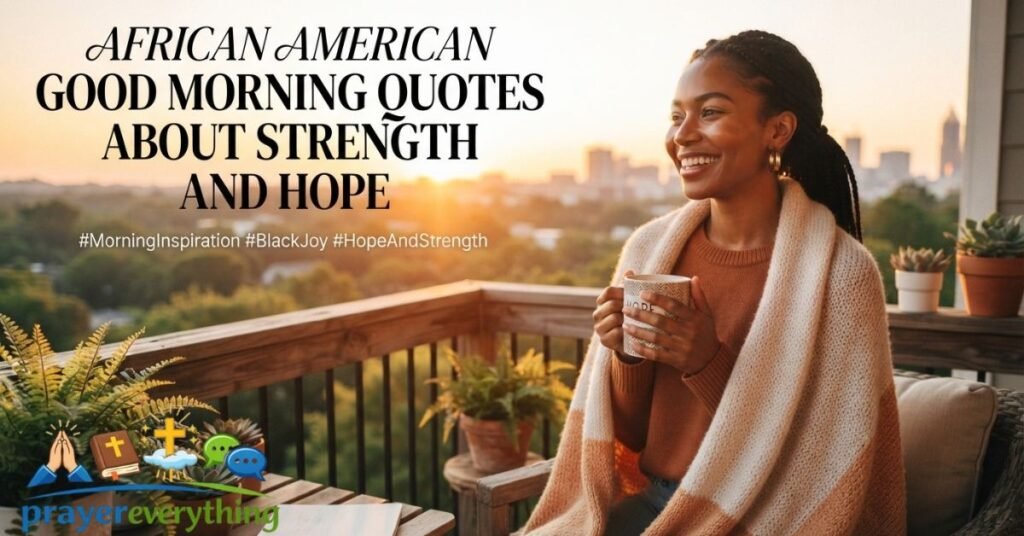 African American Good Morning Quotes About Strength and Hope
