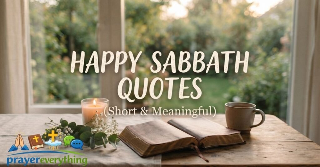 Happy Sabbath Quotes (Short & Meaningful)