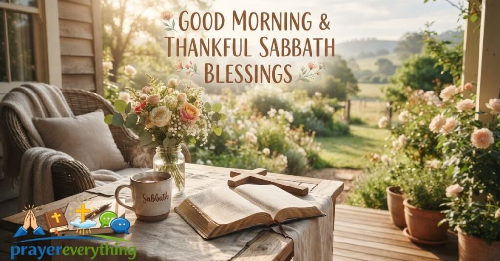 Good Morning & Thankful Sabbath Blessings