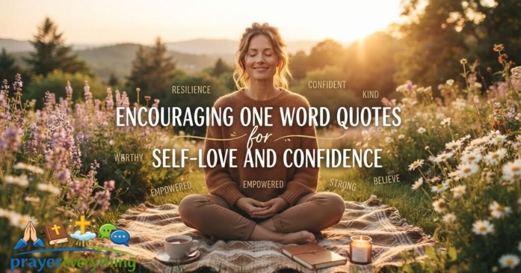 Encouraging One Word Quotes for Self-Love and Confidence