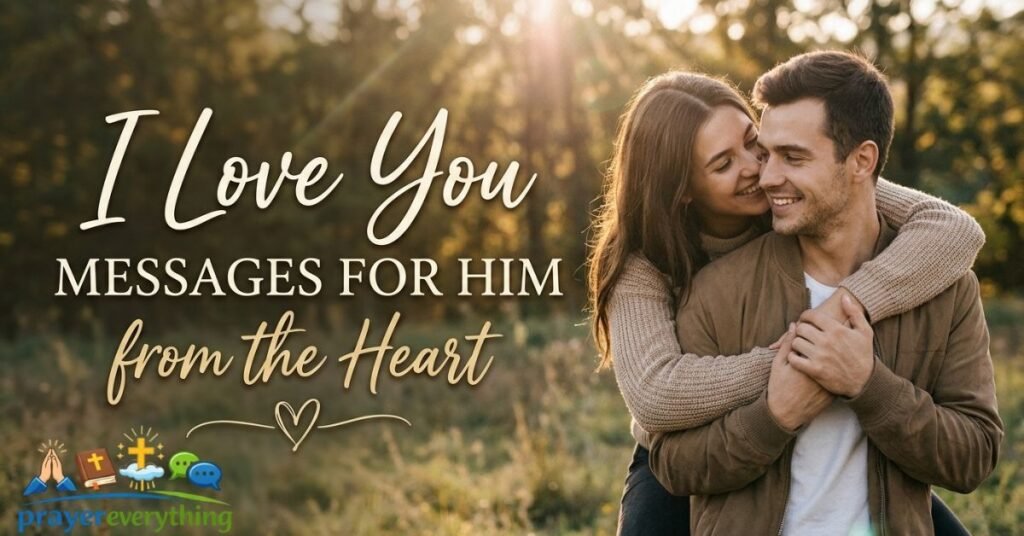 I Love You Messages for Him from the Heart