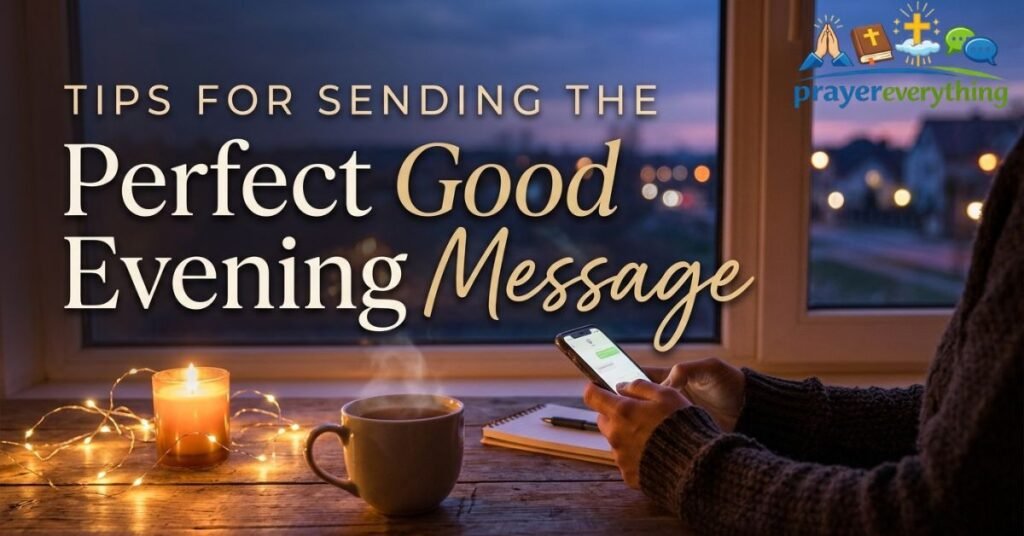 Tips for Sending the Perfect Good Evening Message