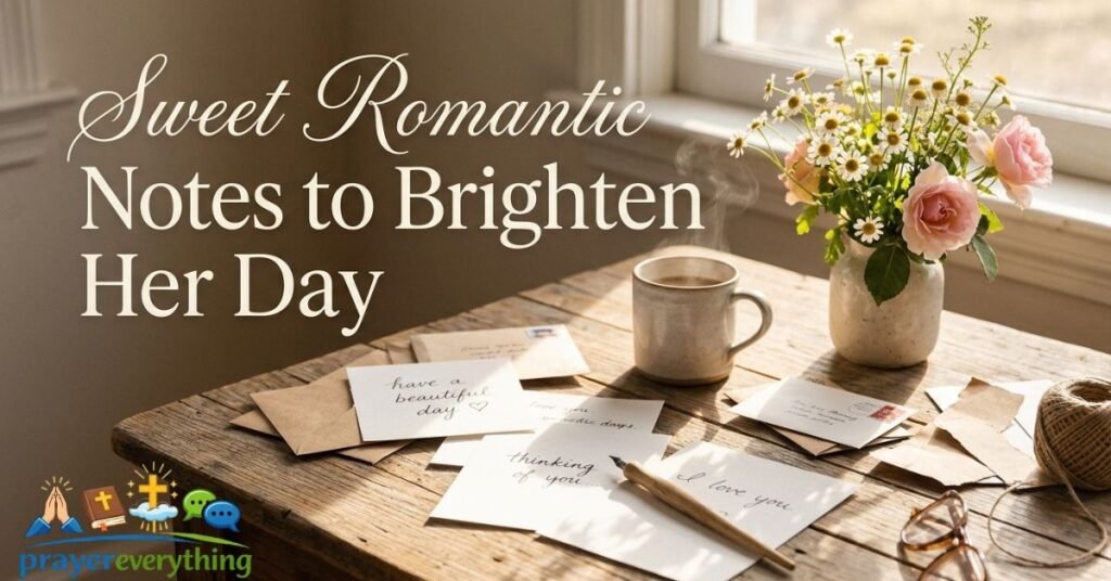 Sweet Romantic Notes to Brighten Her Day