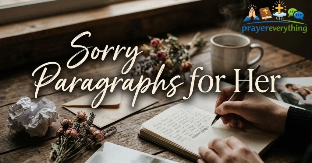Sorry Paragraphs for Her