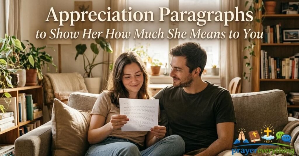 Appreciation Paragraphs to Show Her How Much She Means to You