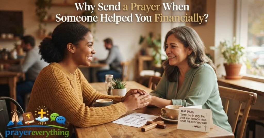 Why Send a Prayer When Someone Helped You Financially?