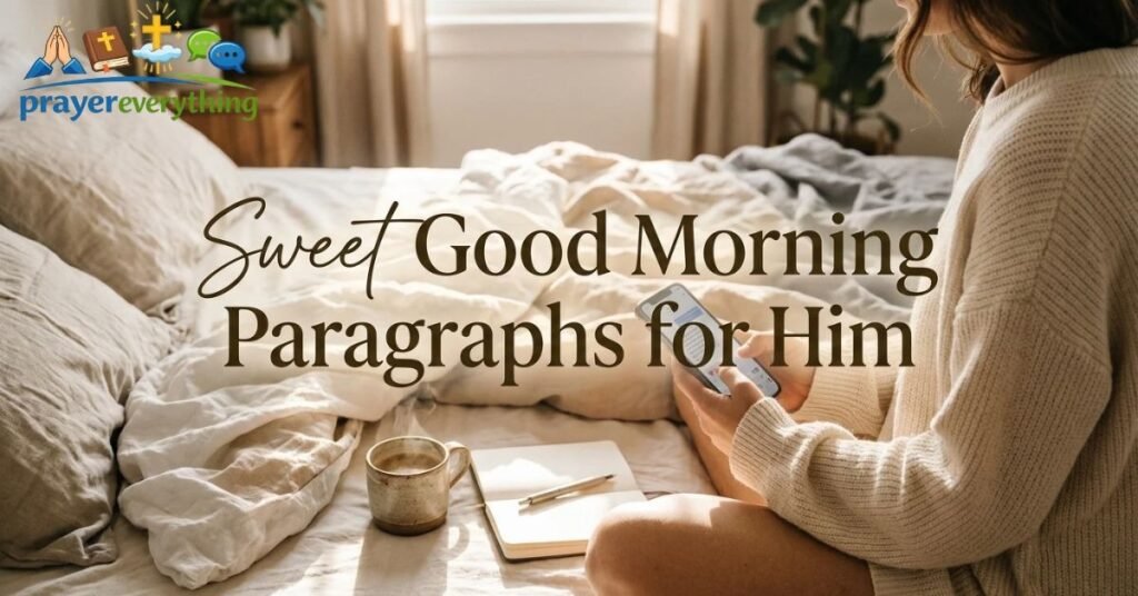 Sweet Good Morning Paragraphs for Him