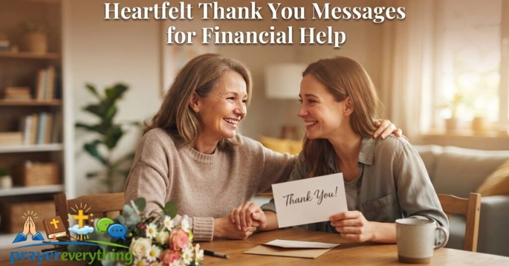 Heartfelt Thank You Messages for Financial Help