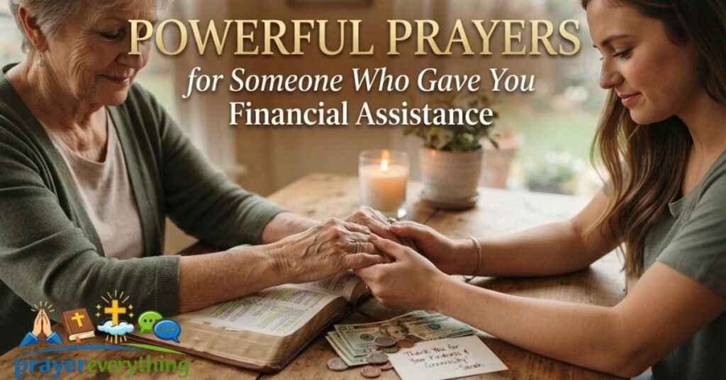 Powerful Prayers for Someone Who Gave You Financial Assistance