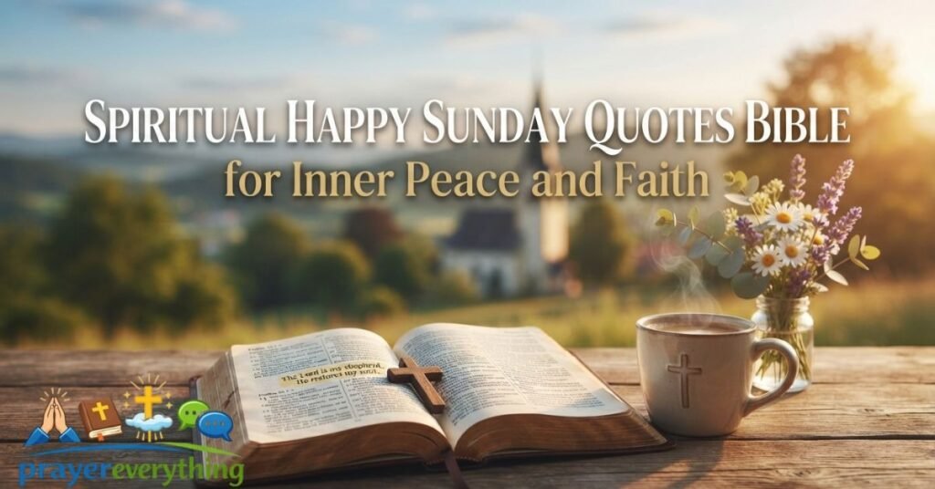 Spiritual Happy Sunday Quotes Bible for Inner Peace and Faith