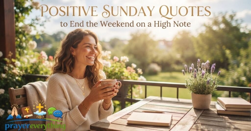 Positive Sunday Quotes to End the Weekend on a High Note