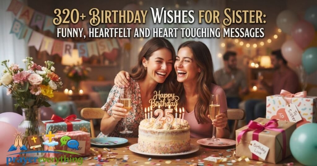320+ Birthday Wishes for Sister: Funny, Heartfelt and Heart Touching Messages