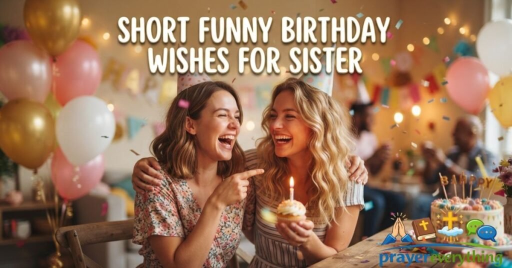 Short Funny Birthday Wishes for Sister