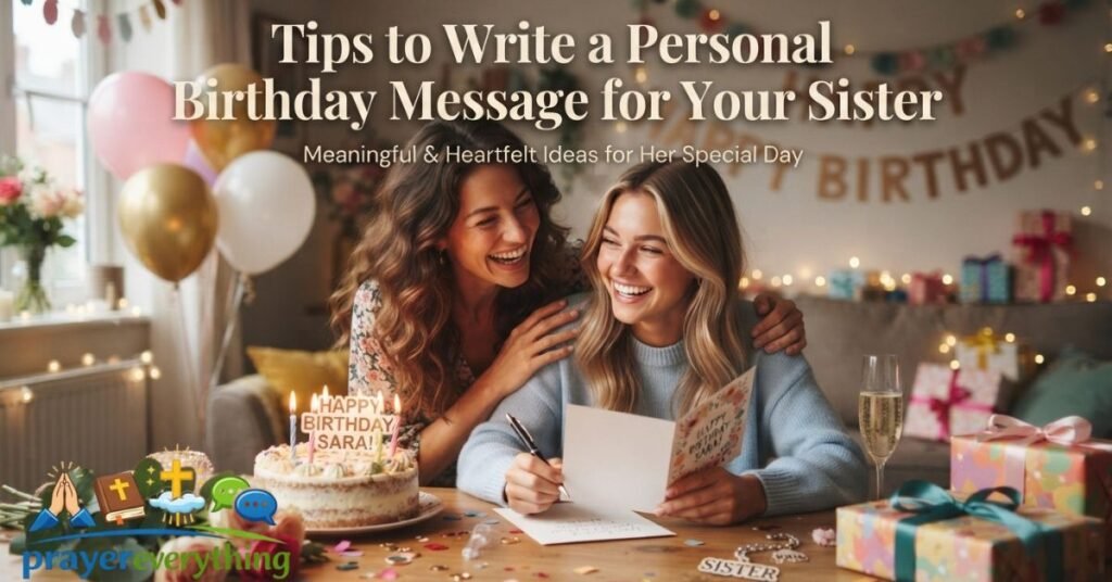 Tips to Write a Personal Birthday Message for Your Sister
