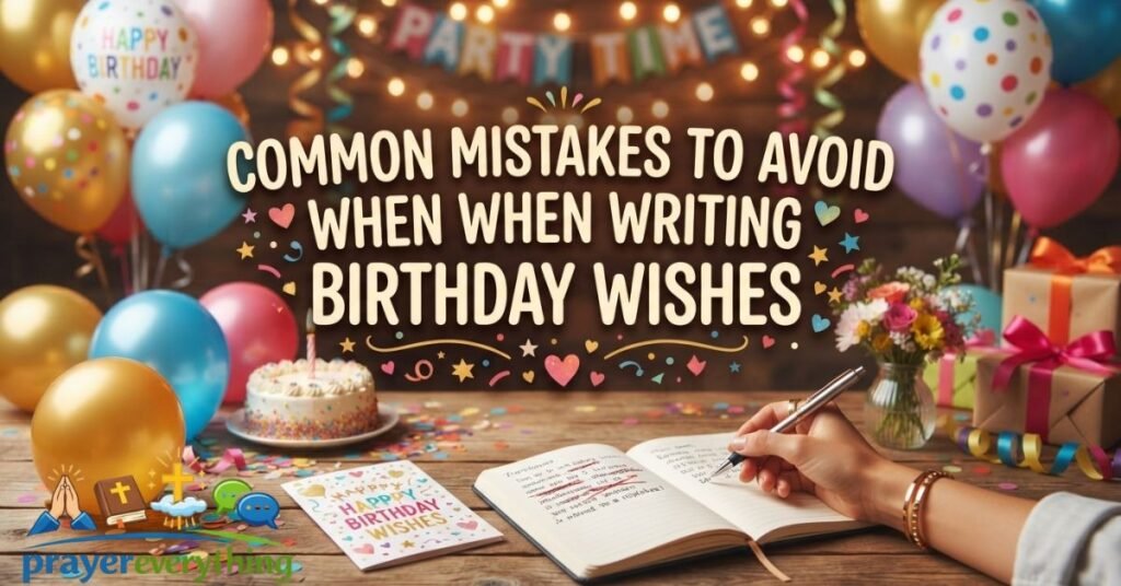 Common Mistakes to Avoid When Writing Birthday Wishes