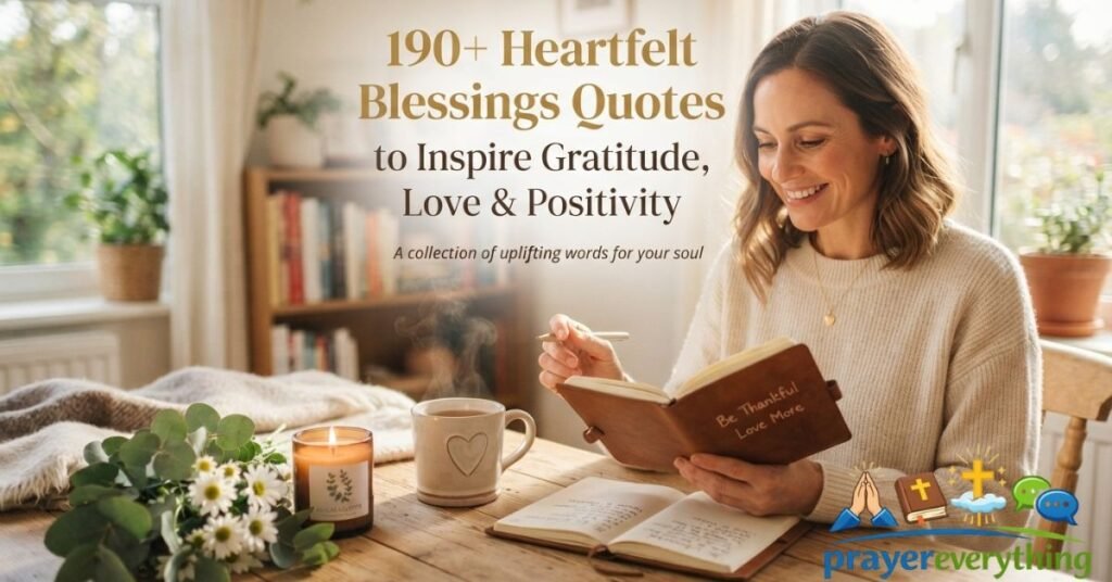 190+ Heartfelt Blessings Quotes to Inspire Gratitude, Love & Positivity